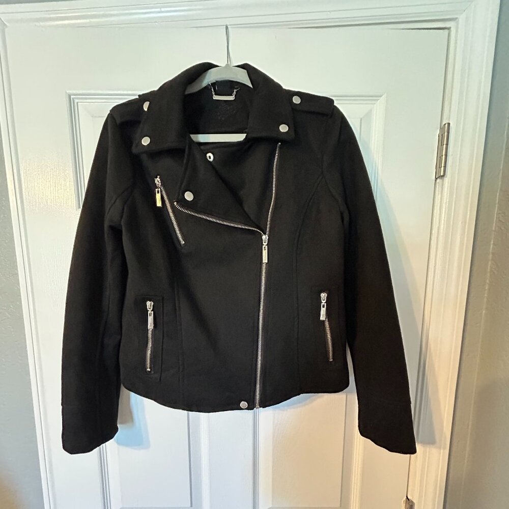 Jou Jou Faux Suede Black Jacket, Size L